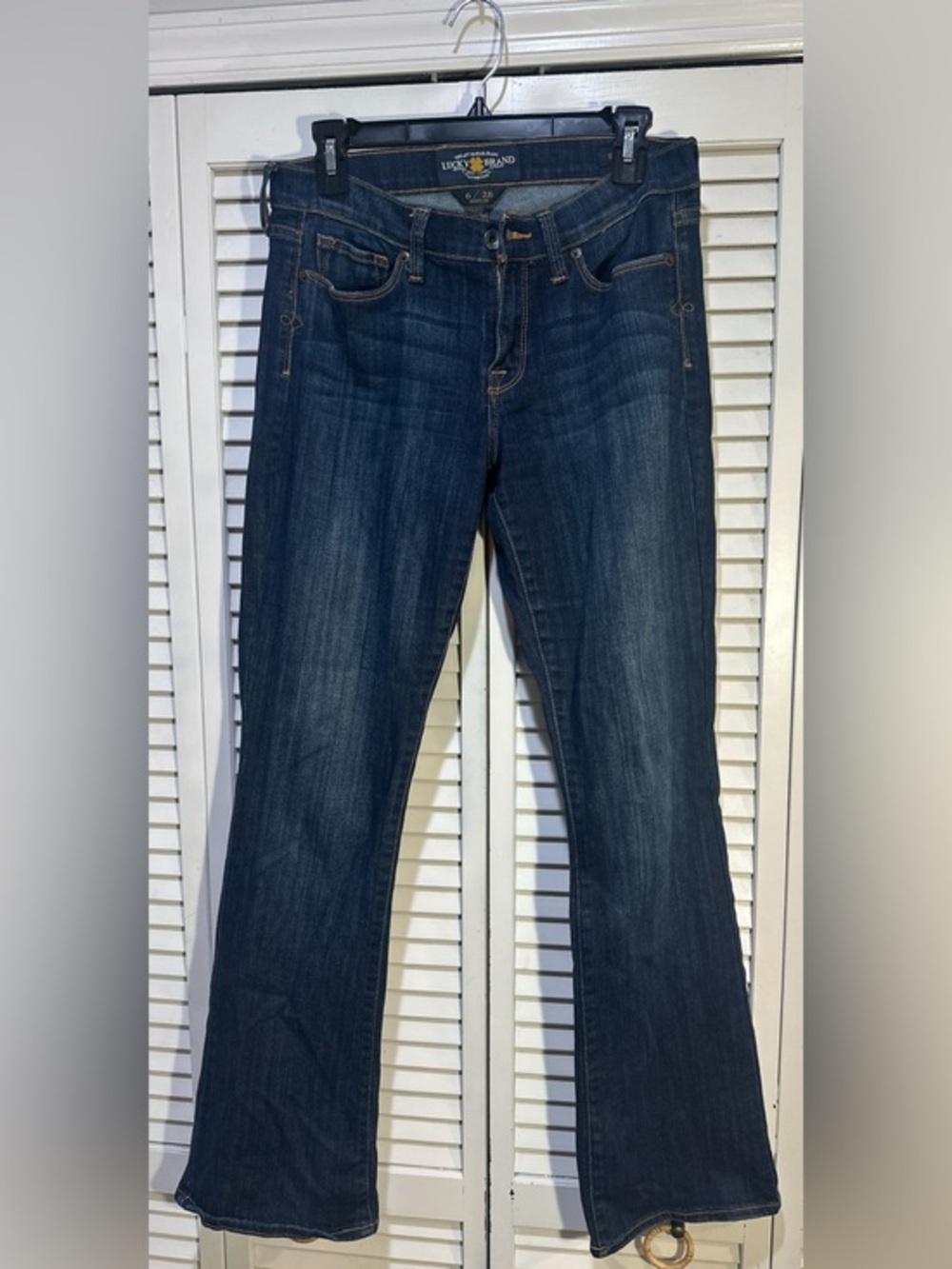 Lucky Brand Sofia Bootcut Jeans 28 Dark Wash Mid Rise Stretch Denim